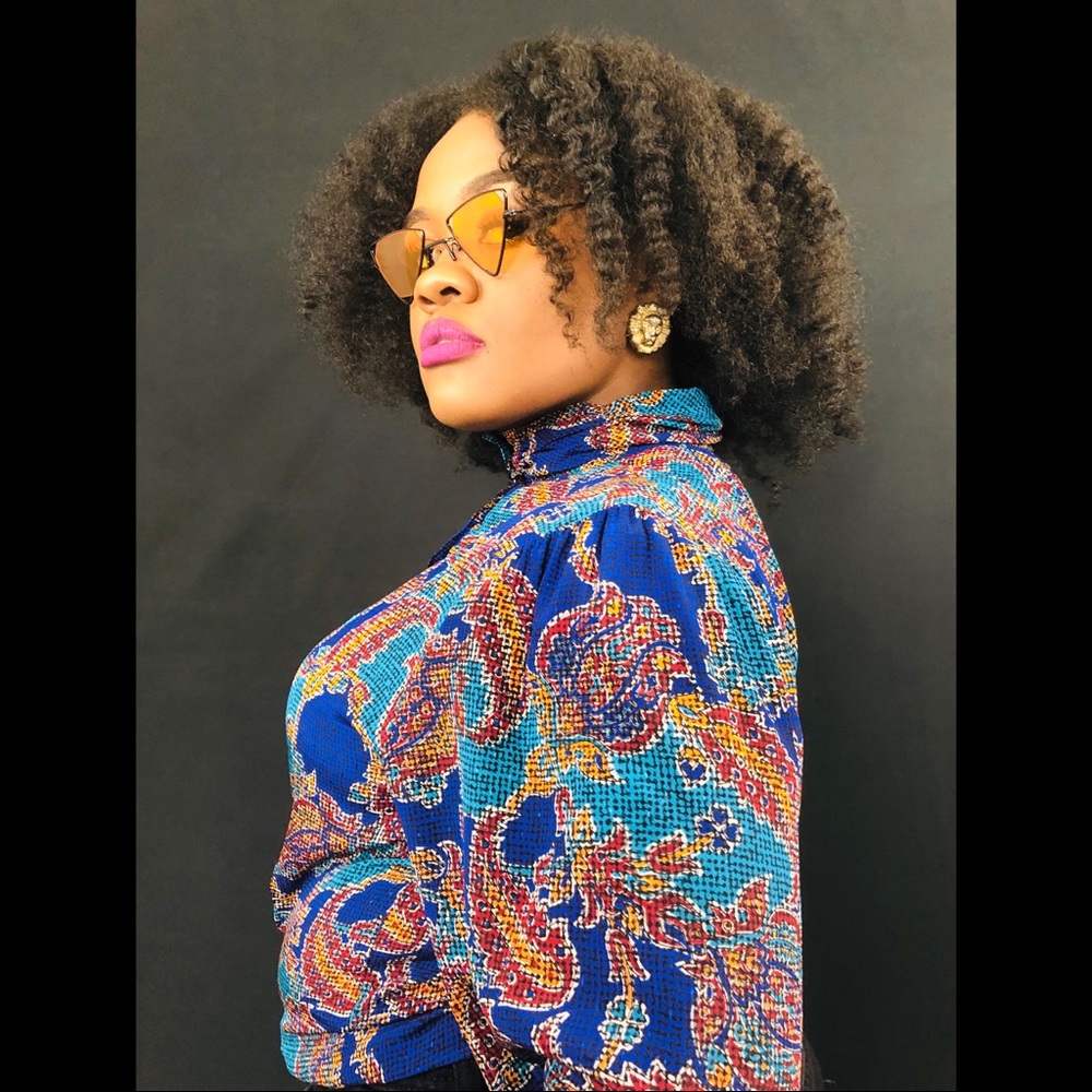 Thrifted Multicolored Blouse
